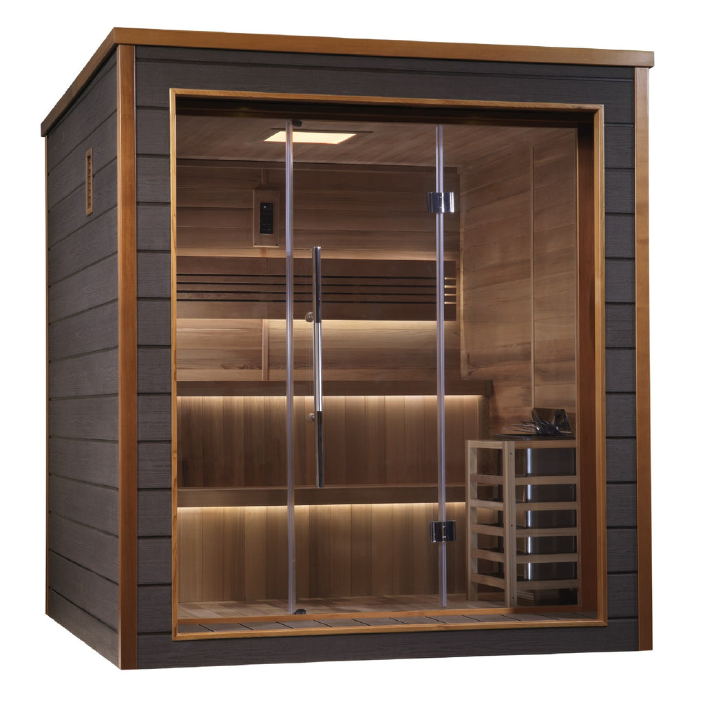 Golden Designs "Bergen" 6-Person Outdoor Traditional Sauna