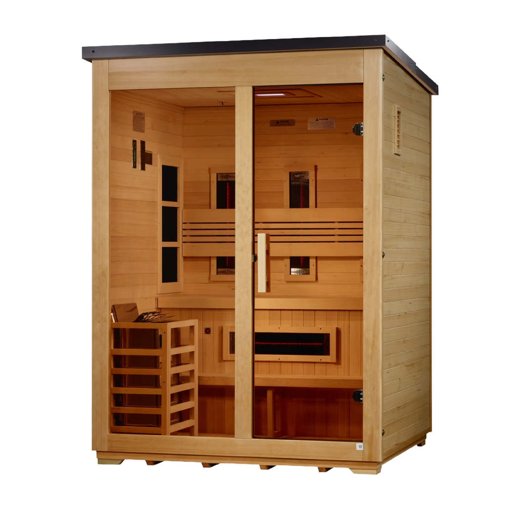 Golden Designs "Carinthia" 3-Person Hybrid Outdoor Sauna