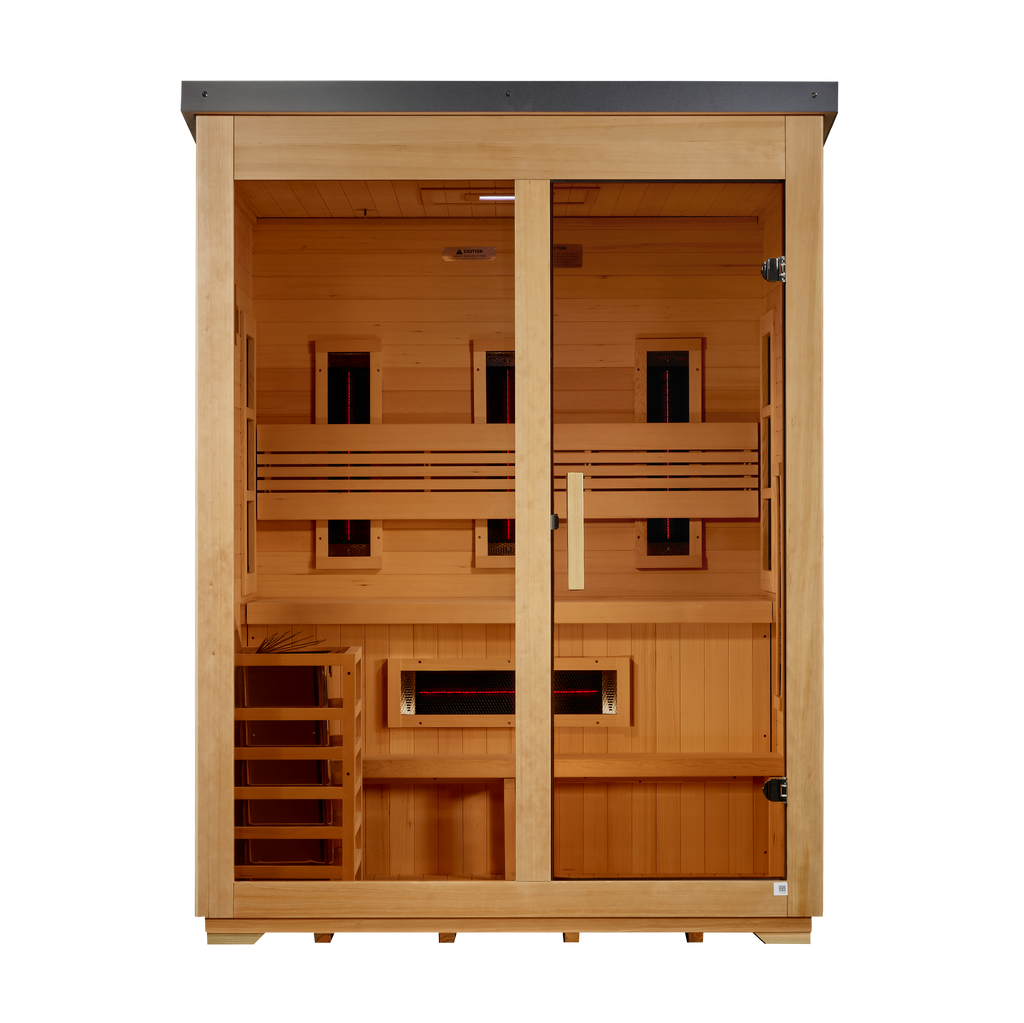 Golden Designs "Carinthia" 3-Person Hybrid Outdoor Sauna