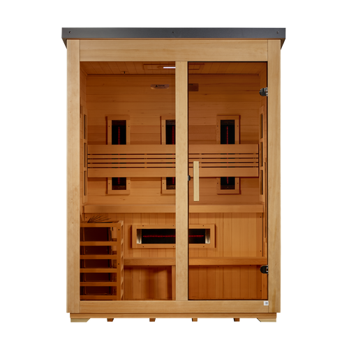 Golden Designs "Carinthia" 3-Person Hybrid Outdoor Sauna