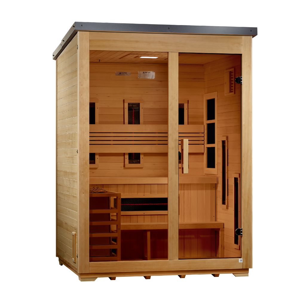 Golden Designs "Carinthia" 3-Person Hybrid Outdoor Sauna
