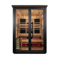 Golden Designs "Kaskinen" 6-Person Black Barn Hybrid Outdoor Sauna