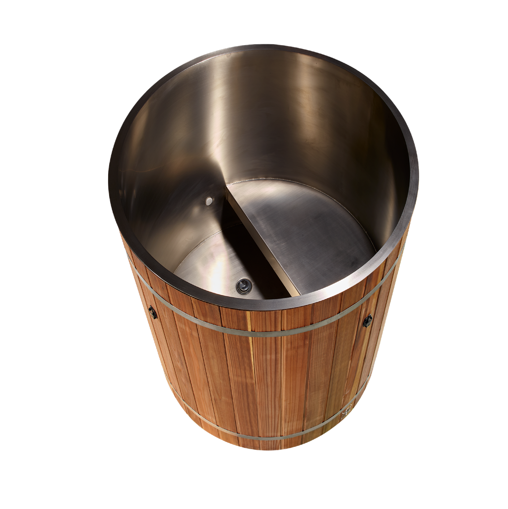 Stainless Cold Plunge Barrel — Complete System (Chiller Included)